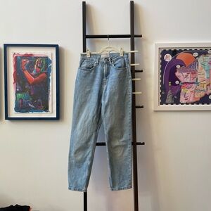 everlane high rise straight jean